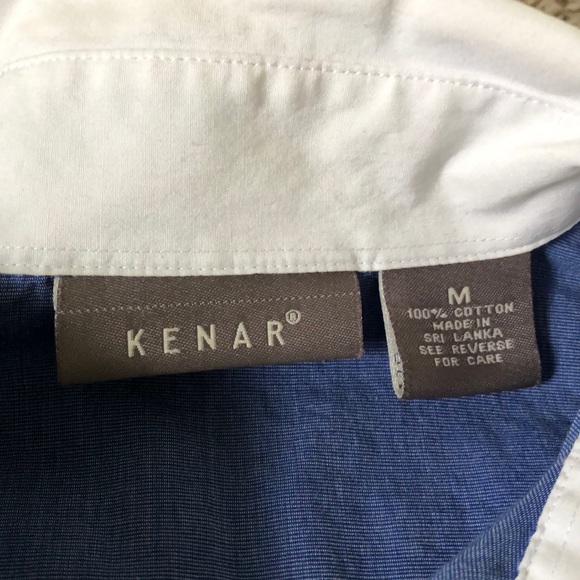 NWOT Cotton Button-Down Shirt - Picture 4 of 6